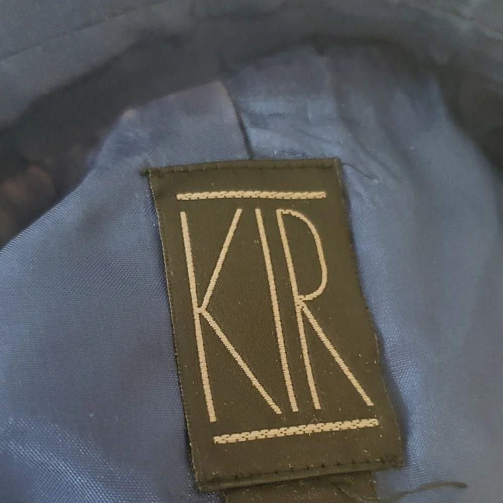 KIR Elegant Embellish Blue‎ 3 Pcs. Skirt Suit